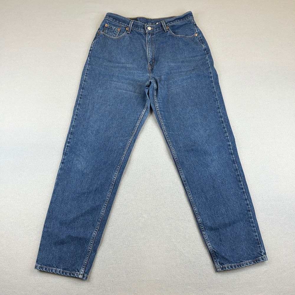 Vintage Levi's 560 Jeans Women 14 MIS L Blue Loose Fit Straight Leg High Rise